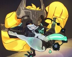 1futa anal_beads anal_beads_tail anal_insertion balls big_penis body_markings breasts erection featureless_breasts futa_only futanari grey_fur helmet huge_cock humanoid humanoid_penis imp imp_midna large_penis long_hair looking_at_viewer midna nude orange_hair penis penis_pointing_outward red_eyes shortstack small_breasts smile smooth_balls smooth_penis solo spread_legs the_legend_of_zelda twilight_princess two_tone_body yellow_sclera zoyler