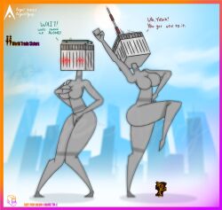 agonywelds anthro ass breasts building buildings controversial controversy deki female never_forget offensive smaller_male taller_girl tenna thick_ass thick_thighs thighs twin_towers worldtradesisters