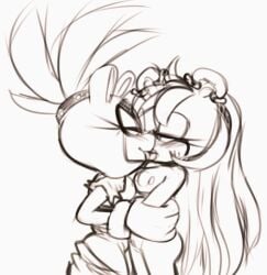 2girls archie_comics cosmicpussycat female furry idw_comics kissing mina_mongoose sega sketch sonic_(series) sonic_the_hedgehog_(archie) sonic_the_hedgehog_(comics) sonic_the_hedgehog_(idw) surge_the_tenrec yuri