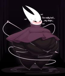 big_belly big_thighs fat fat_ass hollow_knight hornet_(hollow_knight) huge_ass nickgam1_(artist) nickgam_(artist) weight_gain