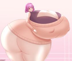 1girls ass_bigger_than_head ass_bigger_than_torso breasts_bigger_than_head breasts_bigger_than_torso bursting_breasts bursting_butt enormous_ass enormous_breasts huge_breasts hyper hyper_ass hyper_breasts looking_at_viewer massive_ass massive_breasts smug solo_female tagme underass yukimiiart