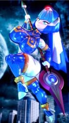 3d big_breasts bimbo breasts capcom curvy dat_ass fairy_leviathan full_body gigantic_breasts hips huge_ass huge_breasts huge_hips huge_thighs kabalmystic large_breasts mega_man mega_man_zero palisal robot robot_girl solo thick_thighs thighs weapon wide_hips