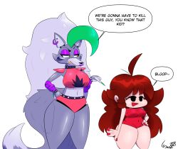 2d 2d_(artwork) 2d_artwork big_breasts breasts cinderdraws female five_nights_at_freddy's five_nights_at_freddy's:_security_breach fnaf friday_night_funkin girlfriend_(friday_night_funkin) meme roxanne_wolf_(fnaf) scottgames steel_wool_studios thick_thighs we’re_gonna_have_to_kill_this_guy wide_hips