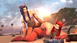 2boys anal anal_sex animated beach beard blood_elf czad0ra dark_hair long_hair long_hair_male male_focus male_only menes nalthas nude outdoors pointy_ears pubic_hair red_hair sex small_dom_big_sub thrusting video world_of_warcraft yaoi