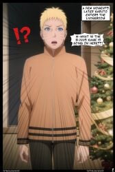 ai_generated boruto:_naruto_next_generations christmas christmas_outfit comic english_text naruto naruto_(series) nyxworks page_2 santa_costume santa_hat snow uzumaki_naruto