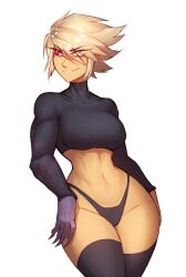 big_breasts blonde_hair brawlhalla eirlys female female_only heterochromia petra_(brawlhalla)