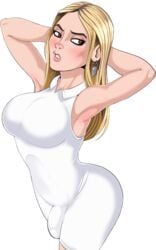 1futa armpits arms_behind_head ass_in_dress big_ass big_butt bimbo blonde_hair breast breasts brown_eyes bulge busty celebrity dat_ass dickgirl dress earrings futa_only futanari intersex ivanka_trump large_breasts long_hair penis_under_dress shadman solo tagme voluptuous white_dress