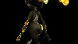 1girls 3d alternate_color animated ass back female female_only flat_chest huge_ass imp_midna looking_away midna nintendo no_sound nude prehensile_hair source_request tagme the_legend_of_zelda thick_thighs twilight_princess video walk_cycle walking wide_hips