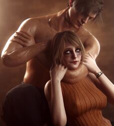 1boy 1boy1girl 1girls 3d 3d_(artwork) 3d_model abs age_difference ahe_gao ashley_graham ashley_graham_(ella_freya) asphyxiation bare_chest bare_shoulders biceps blonde_female blonde_hair blonde_hair_female blonde_hair_male blonde_male bob_cut bondage breath_play captured captured_heroine choke_hold choked choked_from_behind choking consensual_asphyxiation consensual_choke_hold couple couple_(romantic) dominant dominant_male domination dreamy_eyes drooling eye_roll female femsub from_behind_position happy happy_sub held_from_behind horny_female huge_biceps huge_breasts huge_nipples human human_only larger_male leon_scott_kennedy leon_scott_kennedy_(eduard_badaluta) light-skinned_female light-skinned_male light_skin male maledom masochism masochistic_female medium_hair muscular_arms muscular_shoulders muscular_torso naked_torso no_bra no_bra_under_clothes no_penetration nude_male nude_male_clothed_female older_male orange_sweater perky_breasts pleasure_face resident_evil resident_evil_4 resident_evil_4_remake restrained ripped_male ripped_muscles rolling_eyes romantic romantic_couple running_makeup running_mascara runny_makeup size_difference sleeveless_sweater smaller_female smile straight strangling submission submission_hold submissive_female tearing_up tears tears_of_joy tears_of_orgasmic_joy tears_of_pain tears_of_pleasure torso vexonair wrestling younger_female