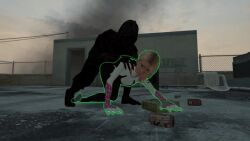 anal_sex doggy_style doggy_style gwen_stacy_(spider-verse) hunter_(left_4_dead) penetration