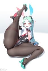 1girls 2023 arm_sleeves arm_support armpits armwear ass b_o_x bare_shoulders big_ass black_leotard blue_hair blue_lips blush blushing_at_viewer body_markings bottom_heavy box20502017 breasts bunny_ears bunny_girl bunnysuit calves cameltoe cleavage clenched_hand clothed clothed_female clothes clothing colored_eyelashes cyberpunk:_edgerunners cyberpunk_2077 cyborg detached_sleeves elbow_gloves eyebrows feet female fingerless_gloves footwear front_view full_body fully_clothed gloves green_eyes green_hair grey_body grey_skin hair handwear happy happy_female hips holding_leg humanoid large_ass leg_lift leg_up legs legs_apart legwear leotard lips long_hair looking_at_viewer lying medium_breasts narrow_waist necktie nipple_peek nipple_slip no_bra on_side open_mouth open_smile pale_skin pantyhose pink_necktie pink_nipples pose posing presenting presenting_ass presenting_hindquarters raised_eyebrows raised_leg rebecca_(edgerunners) red_sclera shoes shortstack simple_background sitting small_breasts smile smiling smiling_at_viewer solo spread_legs straight_hair strapless strapless_leotard tattoo teeth thick_thighs thighs tongue upper_teeth upper_teeth_only white_background white_skin wide_hips wristwear xiangzi_box