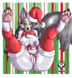 christmas female furry pussy wendigo wendussy wolf xmas