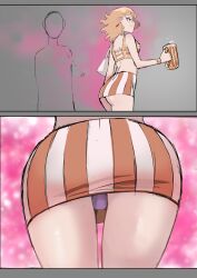 2koma bella_(biku) biku blonde_female original pink_panties upskirt