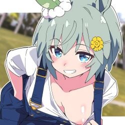 1girls ai_generated animal_ears anthropomorphization artist_request eyes female hair legs seiun_sky_(umamusume) skin tagme umamusume umamusume_pretty_derby young