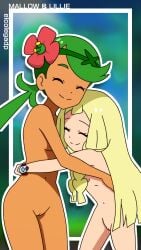 accurate_art_style accurate_body_type accurate_proportions elcolegadp female female_only flat_chest lillie_(pokemon) mallow_(pokemon) nintendo nude nude_edit nude_female nude_filter official_art official_style pokemon pokemon_sm screenshot_edit smile thin_waist third-party_edit