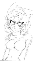 big_breasts breasts cute_eyes cute_face cute_girl female female_only little little_girl mad nita nita_(brawl_stars)