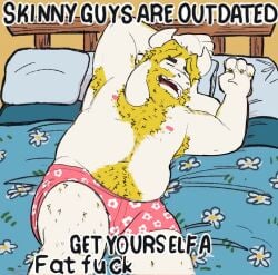 1boy anthro anthro_only armpits asgore_dreemurr beard blonde_hair bulge bulge_through_clothing chest chest_hair deltarune dilf facial_hair furry furry_only goat male male_only muscular muscular_male pubic_hair sleeping solo solo_focus solo_male undertale undertale_(series) underwear underwear_only white_body white_fur