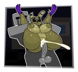 1boy 1boy1girl 1girls alternate_version_available animatronic animatronic_female ass ass_bigger_than_head balls ballsack boobs breasts buff buff_male crushtrap crying_child_(fnaf) cum cum_in_pussy cum_inside digital_drawing_(artwork) five_nights_at_freddy's five_nights_at_freddy's_3 full_nelson large_ass large_breasts large_penis male/female muscular muscular_male penetration penis rule_63 springtrap springtrap_(fnaf) sweat sweaty tagme veiny_penis