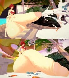 1futa 2girls 3d balls bikini clair_(fire_emblem) cock_vore cum cum_digestion ejaculation english_text female fire_emblem fire_emblem:_path_of_radiance fire_emblem:_radiant_dawn fire_emblem_echoes:_shadows_of_valentia fire_emblem_fates fire_emblem_heroes futanari hinoka_(fire_emblem) huge_balls huge_cock hyper hyper_balls hyper_penis intersex koikatsu mia_(fire_emblem) nintendo penis pool red_hair swimsuit text vore xavierhuge