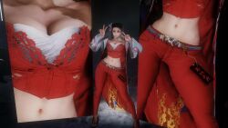 3d alternate_costume animated big_breasts bouncing_breasts breasts mai_shiranui street_fighter street_fighter_6 tagme video virt-a-mate virtamate