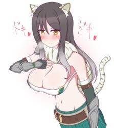 1girls alternate_version_available breasts breasts cleavage female japanese_text princess_connect! shiori_(princess_connect!) tagu_hblabe text