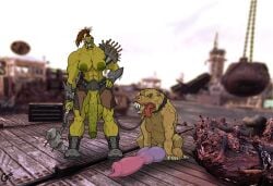 2021 4_balls 5_fingers abs absurd_res animal_genitalia animal_penis areola arm_armor armor balls belt big_breasts big_penis breasts canid canine canine_genitalia canine_penis canis clothing collar cthulhusdream digitigrade domestic_dog erection fallout fingers flaccid footwear futa_humanoid futanari genitals glans green_areola green_arms green_balls green_body green_breasts green_chest green_fingers green_glans green_hands green_head green_legs green_lips green_nipples green_penis green_skin hammer hi_res huge_cock humanoid humanoid_genitalia humanoid_hands humanoid_penis hyper hyper_genitalia hyper_penis intersex intersex_humanoid lips male mammal microsoft multi_balls multi_genitalia muscular muscular_humanoid nipples nubbed_penis penis pointed_nails sharp_teeth shoes shoulder_plates super_mutant_(fallout) teeth tongue tongue_out tools vein veiny_balls veiny_penis weapon yellow_eyes