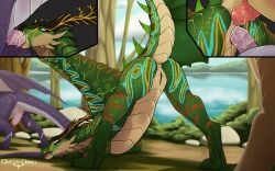 16:10 absurd_res anal anal_sex anus ass ass_up blowjob deepthroat double_penetration dragon dreyk-daro erection european_mythology eye_roll fellatio female female_penetrated feral genitals green_body green_scales hi_res horn lake long_neck male male/female male_penetrating male_penetrating_female membrane_(anatomy) membranous_wings mythological_creature mythological_scalie mythology nature oral penetration penile penile_penetration penis penis_in_ass penis_in_pussy penis_in_vagina plant presenting presenting_hindquarters pussy raised_tail scales scalie sex spiked_tail spikes spikes_(anatomy) tail tongue tongue_out tree vaginal_penetration ventral_scales vulva western_dragon widescreen wings