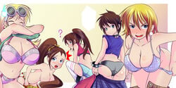 5girls ? blonde_hair blue_eyes blush bra bracelet braces breasts brown_hair choker cleavage closed_eyes dress dress_lift ear_piercing earring earrings freckles highres jeans large_breasts leni_loud long_hair looking_at_viewer lori_loud luan_loud luna_loud lynn_loud multiple_girls navel open_clothes panties panty_pull ponytail short_hair siblings sisters spiked_bracelet spikes sports_bra sunglasses sunglasses_on_head sweatdrop tank_top the_loud_house thighhighs underwear undressing white_legwear xxangeluciferxx