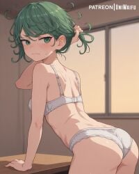 ai_generated anime_girl blush female female one-punch_man petite shy small_breastas solo_girl tatsumaki teen teen_girl teenage_girl tiny underwear uniwaifu