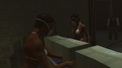 black_female black_hair black_skin drugs ebony female hitman hitman_blood_money io-interactive mask white_bikini