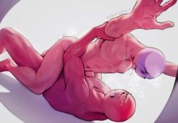 2boys anal artist_name bald clenched_teeth collarbone completely_nude countryhumans cowgirl_position i_cho_(okdrsutsu) male_focus multiple_boys navel nipples nude russia russia_(countryhumans) russian_flag saliva sex soviet soviet_flag soviet_union_(countryhumans) straddling teeth tongue tongue_out yaoi