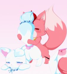 absurd_res accessory all_fours anthro anus arctic_fox bangs big_tail blue_eyes blue_markings blush canid canine carney_(carnelianfox) digitigrade dipstick_ears dipstick_tail duo ear_markings erection fan_character female fluffy fluffy_tail fox from_behind_position fur furgonomics genitals hair hi_res jewelpet larimar_(jewelpet) male male/female mammal markings messy_hair multicolored_ears one_eye_closed penetration penis plushcrochet pointy_ears prick_ears red_body red_eyes red_fox red_fur red_hair sanrio sega_fave sex simple_background smile snowflake tail tail_accessory tail_grab tail_hug tail_markings tailband true_fox vaginal_penetration vaginal_penetration vulva white_markings