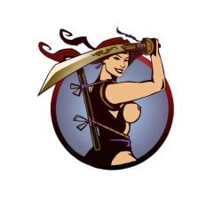 1girls accurate_art_style back_view female from_behind holding_katana katana mature_female mti nekki nude_edit nude_female png png_file shadow_fight shadow_fight_2 sword_sheath tagme third-party_edit transparent_background vixen_(sf2)