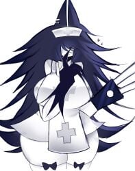 1girls 2026 breasts female female_only fundamental_paper_education miss_circle_(fundamental_paper_education) nurse nurse_cap nurse_clothing nurse_hat nurse_uniform tagme thighhighs thighs