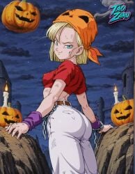 android 18 from dragon ball by taozaru