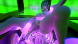 3d_animation big_breasts cube front_view gg(kleinvoimond) hair_covering_eye kleinvoimond moaning oc short_hair tentacle_around_neck tentacle_around_waist tentacle_in_pussy tentacle_sex tentacles tentacles_around_arms tentacles_around_body