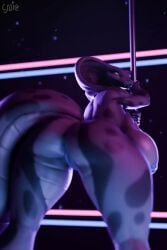 1girls 2:3 3d 3d_(artwork) 3d_animation 3d_model animated anthro areola ass big_ass big_breasts blender_(software) blue_nipples breasts cit_juice cjuice cobra da.nilkaz da.nilkaz_(modeler) female genitals glowing glowing_eyes grey_body huge_breasts looking_at_viewer music neon_lights nude open_mouth pole pole_dancing pussy rear_view sapphire_(da.nilkaz) shaking_butt shorter_than_10_seconds smile snake snake_girl snake_hood snake_tail sound stripper_pole tagme tail vertical_video video vulva
