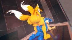 1boy 1girls 3d 3d_(artwork) anal anal_sex anthro anthro_on_anthro ass balls bathing big_breasts blue_body blue_fur boiboi9999 breasts canid canine digital_media_(artwork) duo eulipotyphlan female female_penetrated fox fur furry furry_female furry_male furry_only genitals green_eyes hair hedgehog male male/female male_penetrating male_penetrating_female mammal miles_tails_prower nude oral passbass penetration penis rule_63 sega sex shower showering sonic_(series) sonic_the_hedgehog sonic_the_hedgehog_(series) sonique_the_hedgehog source_filmmaker_(artwork) tail tails_the_fox widescreen