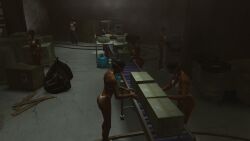 black_female black_hair black_skin drugs ebony female hitman hitman_blood_money io-interactive mask white_bikini