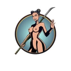 1girls accurate_art_style asian asian_female chinese chinese_female double_bun female mti nekki nude_edit nude_female nude_filter png png_file shadow_fight shadow_fight_2 spear tagme third-party_edit transparent_background wasp_(sf2)