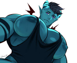 bara bara_body bara_tiddies bara_tits gasaiv gay male male_only meme non-human original_character reference tank_top tank_top_only tanktop upper_body upper_body_focus upper_body_only upper_body_visible