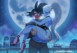 dragon_ball dragon_ball_z dragon_ball_super vados son_goku goku angel_(dragon_ball) ai_generated ai_assisted ai ai_art ai-created novelai big_ass big_boobs massive_breasts massive_ass happy_female