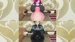 2boys 2girls 3d breast_expansion cock_expansion cock_vore cum edited fondler futanari tagme video