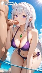 emilia (re:zero) from patreon by skypassion