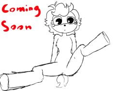 2d animated animated_gif big_eyes cute cute_face deer feral furry furry_female furry_tail gerbillo_aea missionary_position no_ai no_color oc sketch unfinished young younger_female