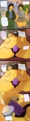 1boy 1boy1girl 1girl 1girls anal anal_penetration anus artist_name artist_signature background blood_debt breasts brown_hair comic couple cowgirl_position cum cumming_from_anal_sex cumming_while_penetrated cumming_while_penetrating dialogue dildo dildo_in_ass dildo_insertion doggy_style ella_alyssa english english_text exposed_breasts female_domination female_penetrating_male holding_hands insulting_partner love moraxii naked naked_female naked_male pegging randrei_aleksandr reference_image roblox roblox_game robloxian saliva_string saliva_trail small_penis strap-on submissive_male text toy video_game_character video_games yellow_body