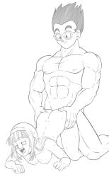 23condex age_difference bra_(dragon_ball) doggy_style dragon_ball dragon_ball_gt dragon_ball_z older_male size_difference son_gohan teenager younger_female