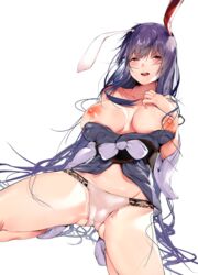 1girls asuzemu bad_id bad_twitter_id big_breasts bunny_ears bunnygirl cameltoe crouching female female_only panties pantsu reisen_udongein_inaba squatting tagme touhou