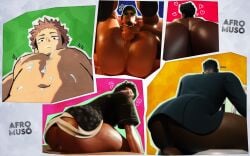 1boy 3d_(artwork) african_male afromuso ass ass_bigger_than_head ass_focus back_view big_balls big_butt black_male blender_(software) blender_eevee_next bottom_heavy bruninho bruno-san bruno_mars celebrity crossover cum cum_on_body dark-skinned_male dark_skin fortnite fortnite:_battle_royale fortnite:_festival gay itadori_yuuji jujutsu_kaisen lying_on_back male male_only marvel miles_morales miles_morales_(spider-verse) nude nude_male pantless partially_clothed presenting presenting_hindquarters raz_(fortnite) real_person self_upload sitting sitting_on_chair spider-man:_into_the_spider-verse spider-man_(series) spitfire_(fortnite) sweat sweaty_ass very_dark_skin watermark yaoi yuji_itadori