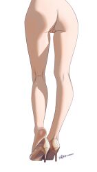 1girl absurdres ass commentary_request from_behind high_heels highres leg_focus lower_body nude original pussy solo standing thigh_gap thighs xiaoxi0619
